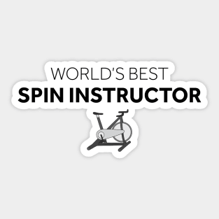 World's Best Spin Instructor Sticker